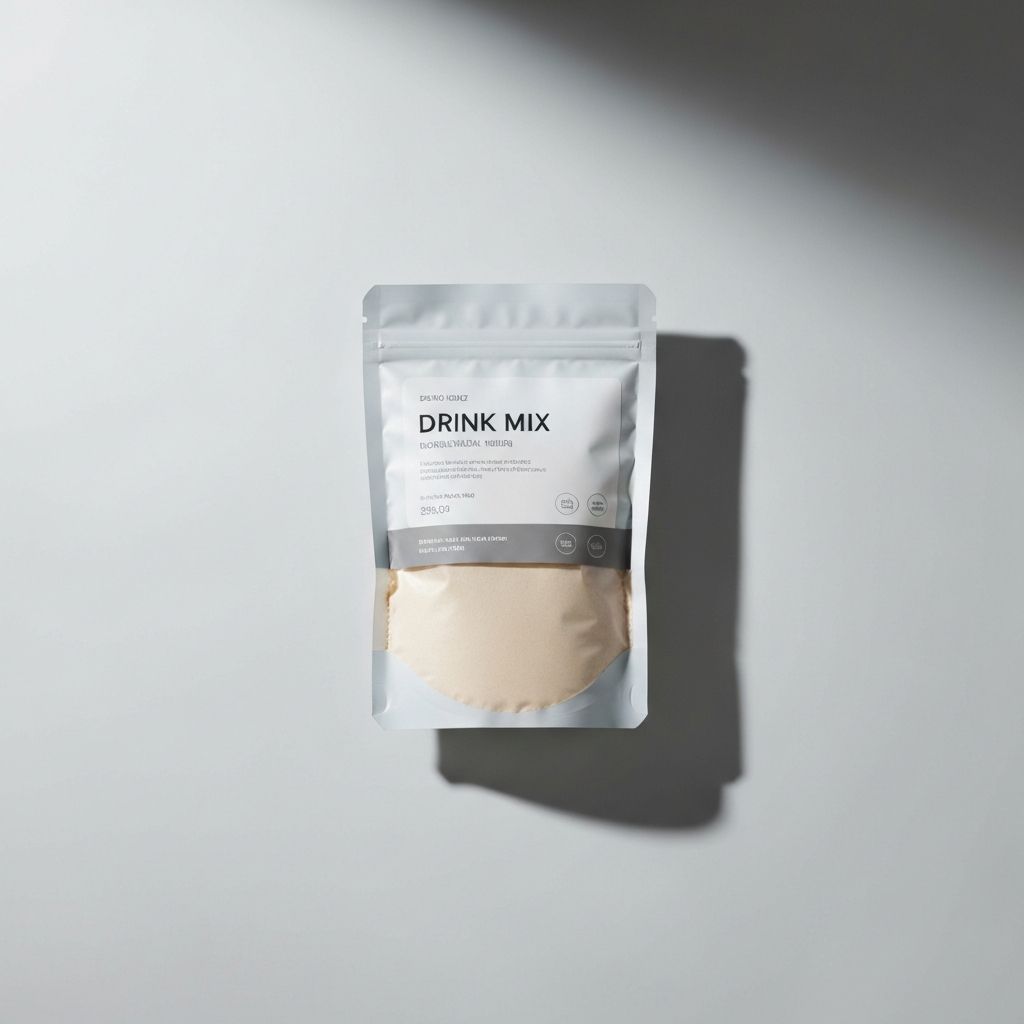 Drink mix powder pouch